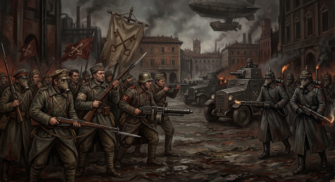 Coalition of the Crossed Keys — Coalition of the Crossed Keys, rendered as oil-painting.