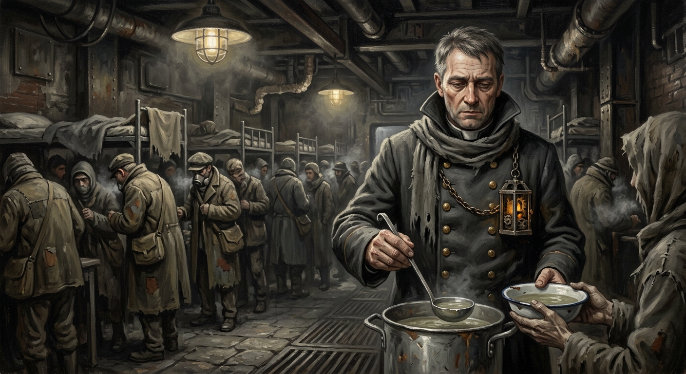 Father Lukasz — Father Lukasz, rendered as oil-painting.