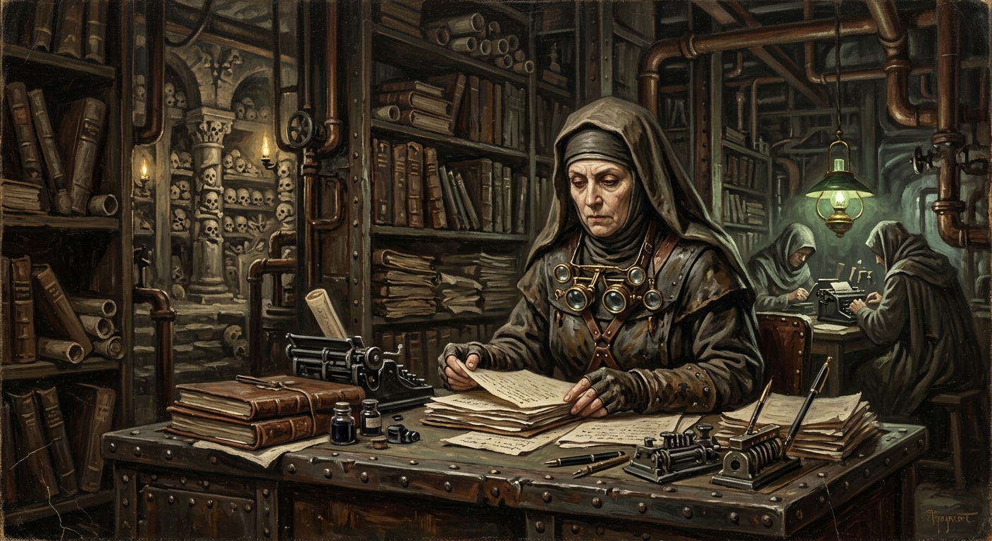 Mother-Cryptor Sabine — Mother-Cryptor Sabine, rendered as oil-painting.