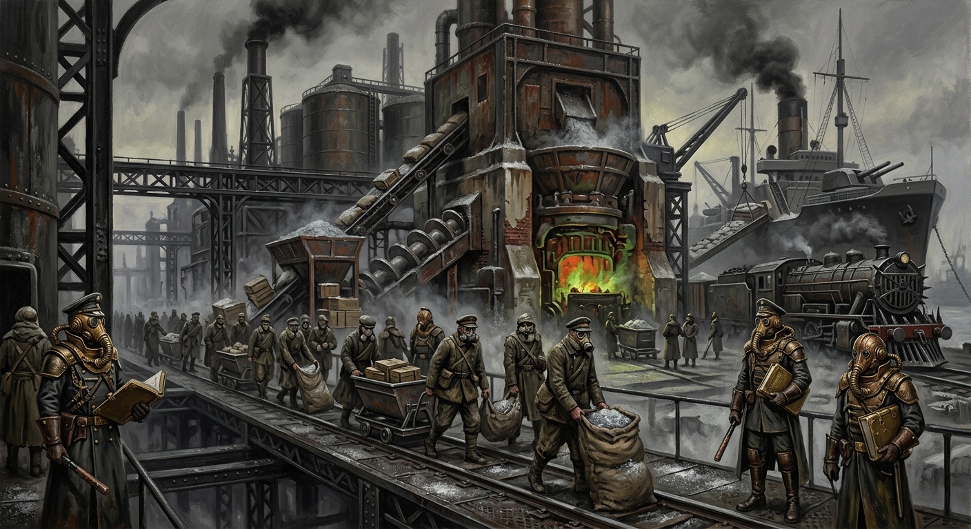 The Salt Dues of Marseille — The Salt Dues of Marseille, rendered as oil-painting.
