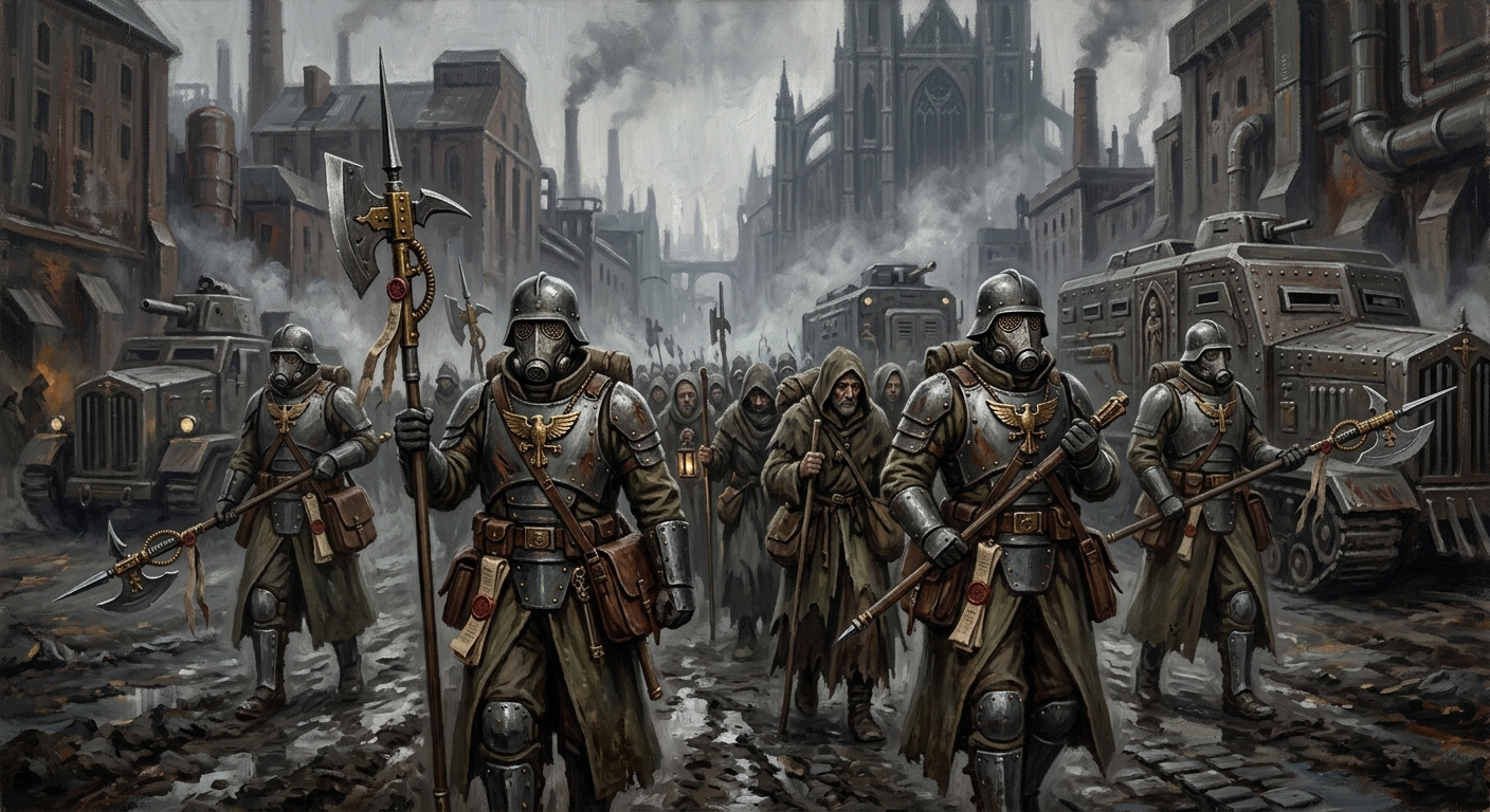 Peregrine Wardens — Peregrine Wardens, rendered as oil-painting.