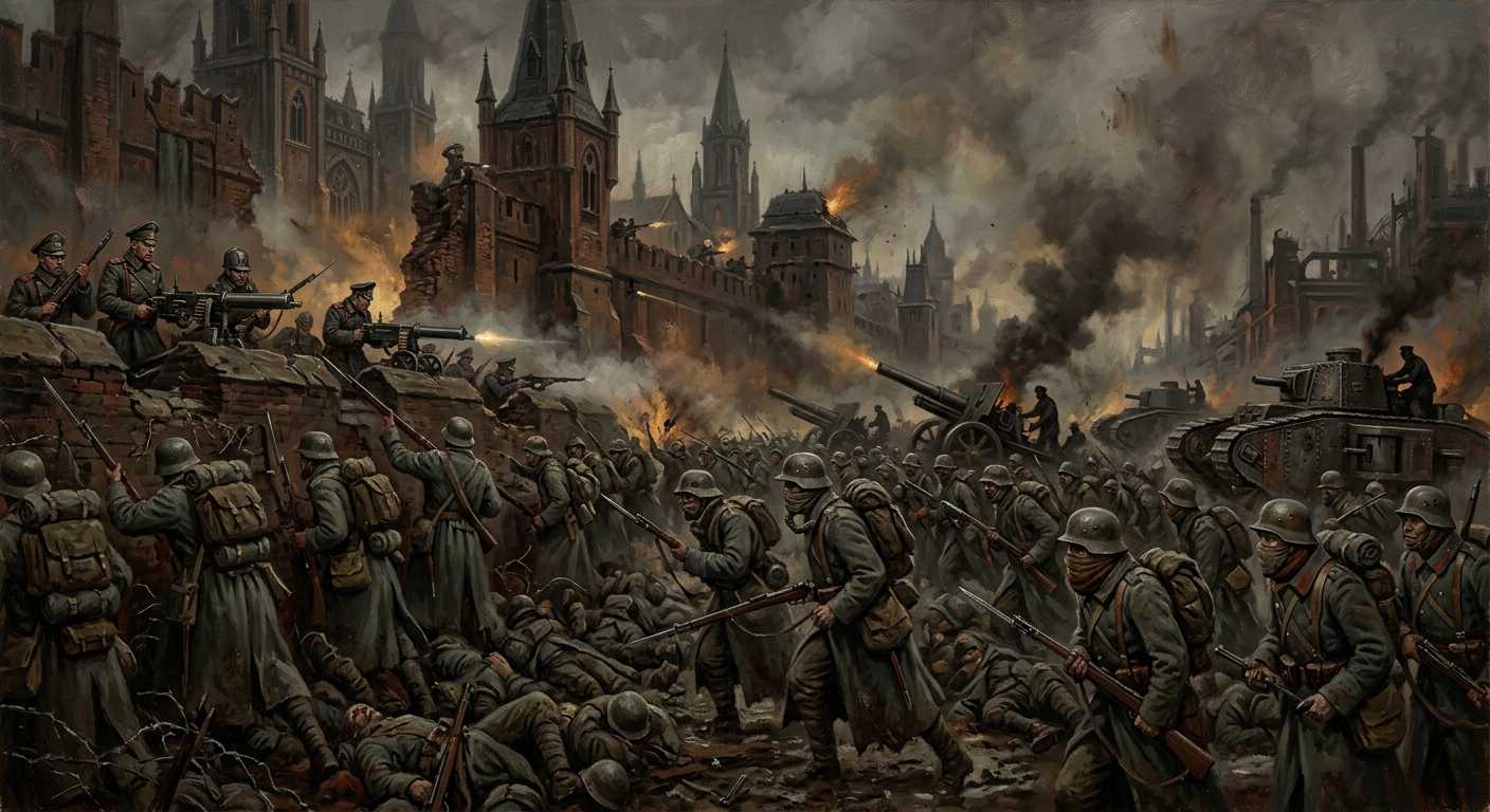 The Siege of Rostov — The Siege of Rostov, rendered as oil-painting.