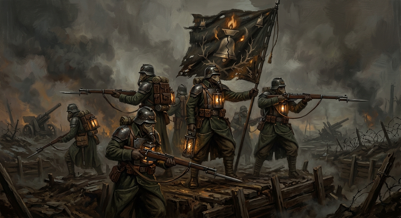 Radiant Fusiliers — Radiant Fusiliers, rendered as oil-painting.