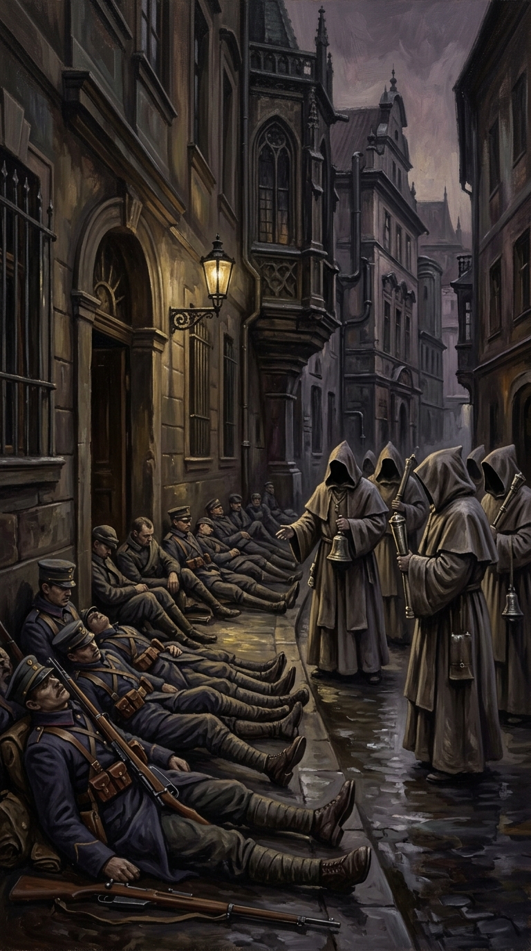 Night of Silent Steel — Night of Silent Steel, rendered as oil-painting.