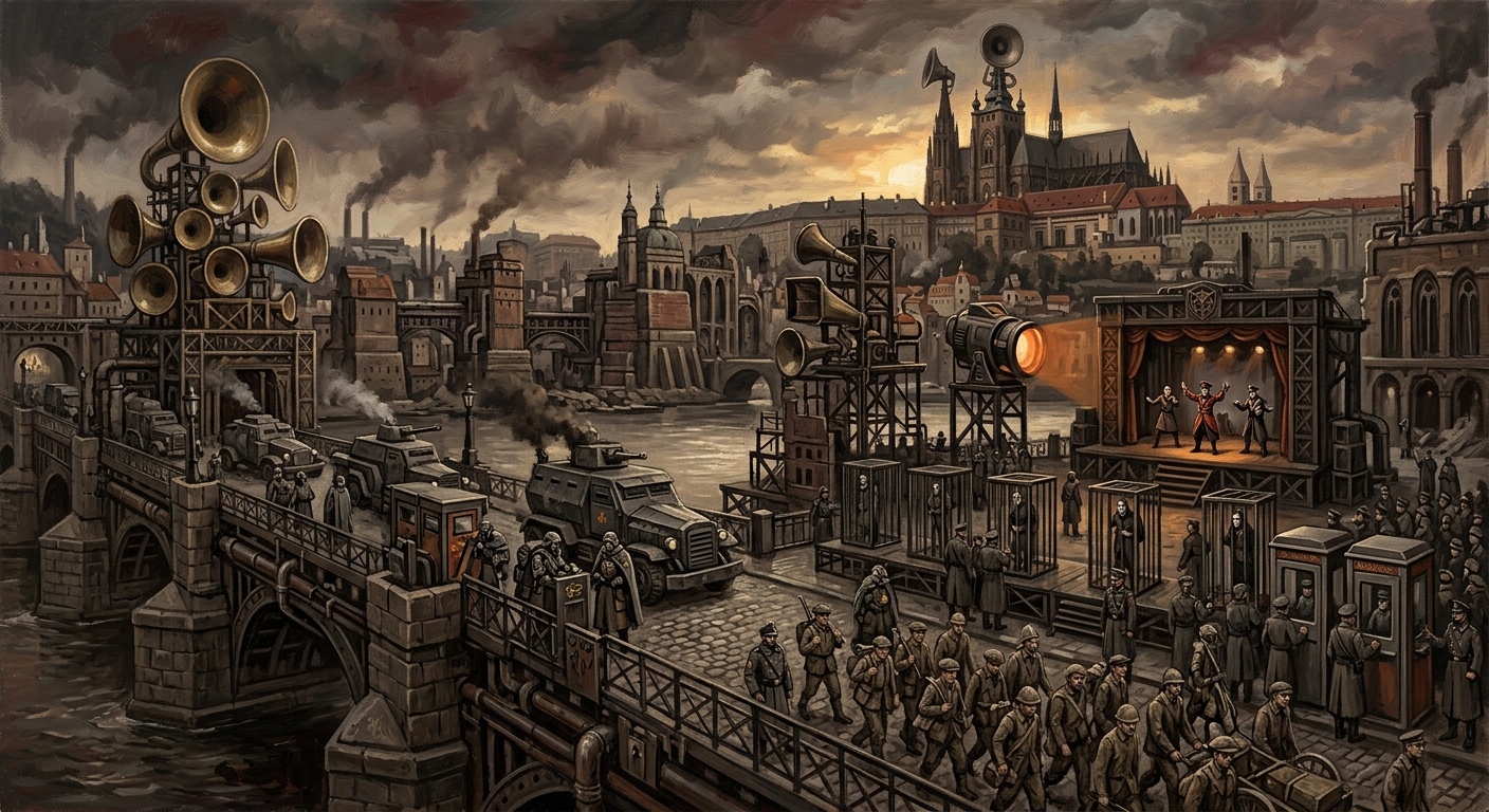 Prague — Prague, rendered as oil-painting.