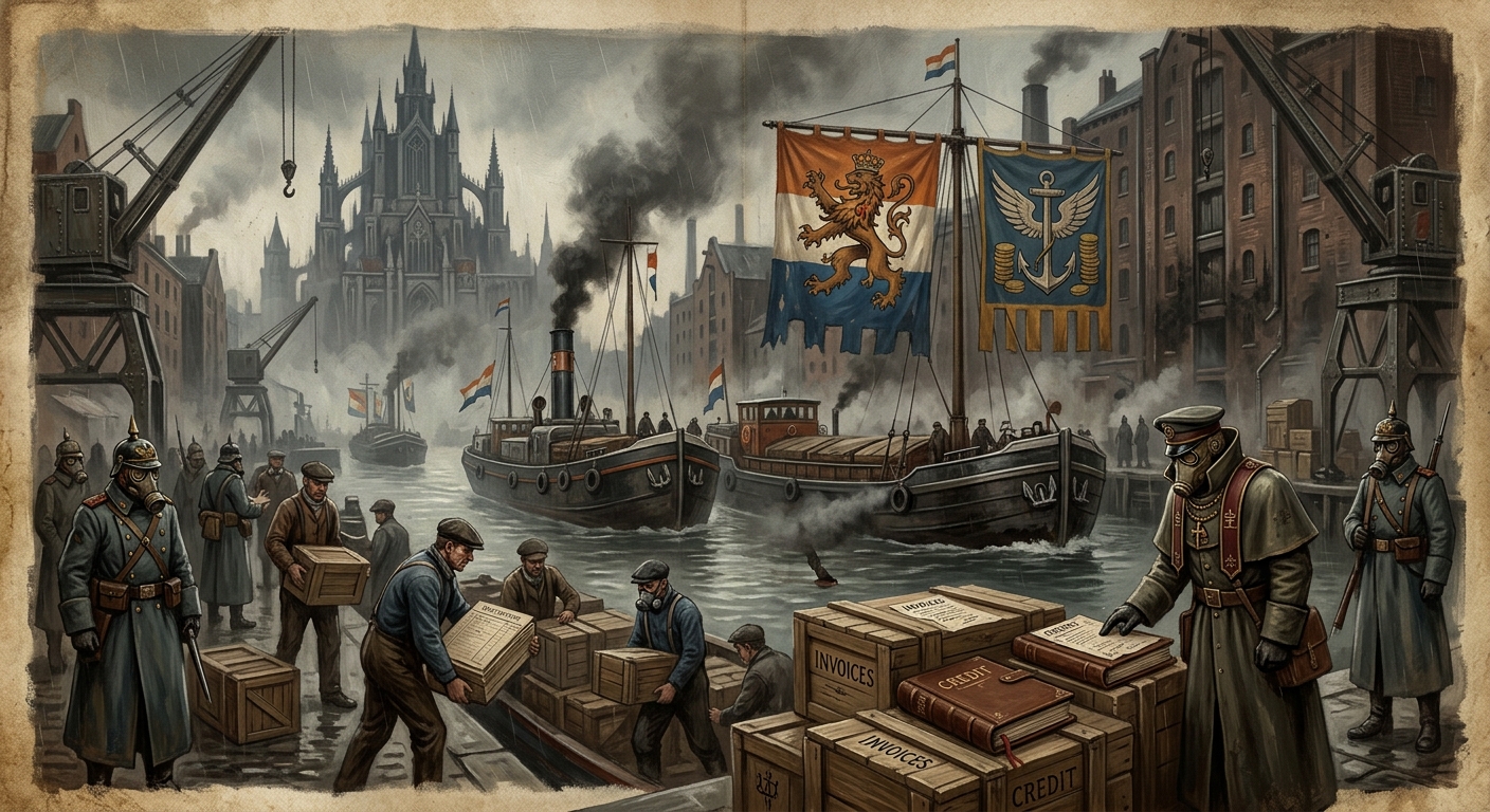 The Netherlands — The Netherlands, rendered as oil-painting.
