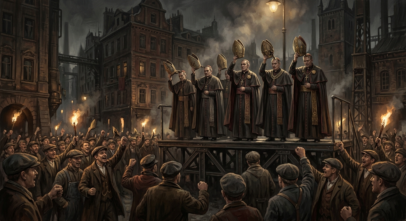 The Night of Crowns — The Night of Crowns, rendered as oil-painting.