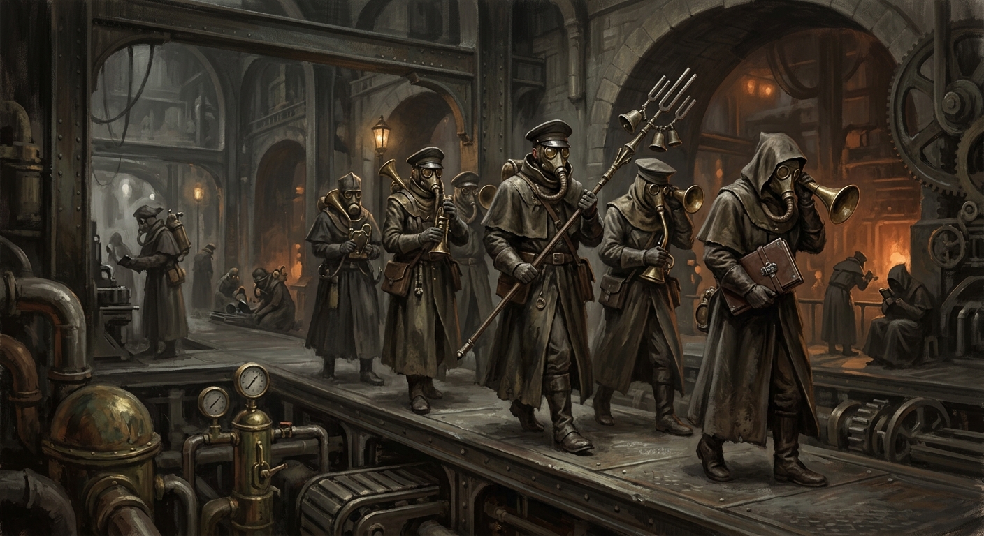 Silentists — Silentists, rendered as oil-painting.