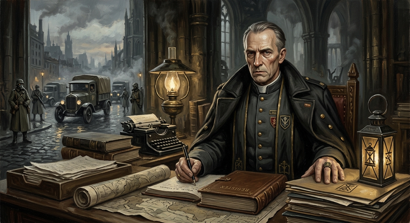 Vicar-General Anselm Rihn — Vicar-General Anselm Rihn, rendered as oil-painting.