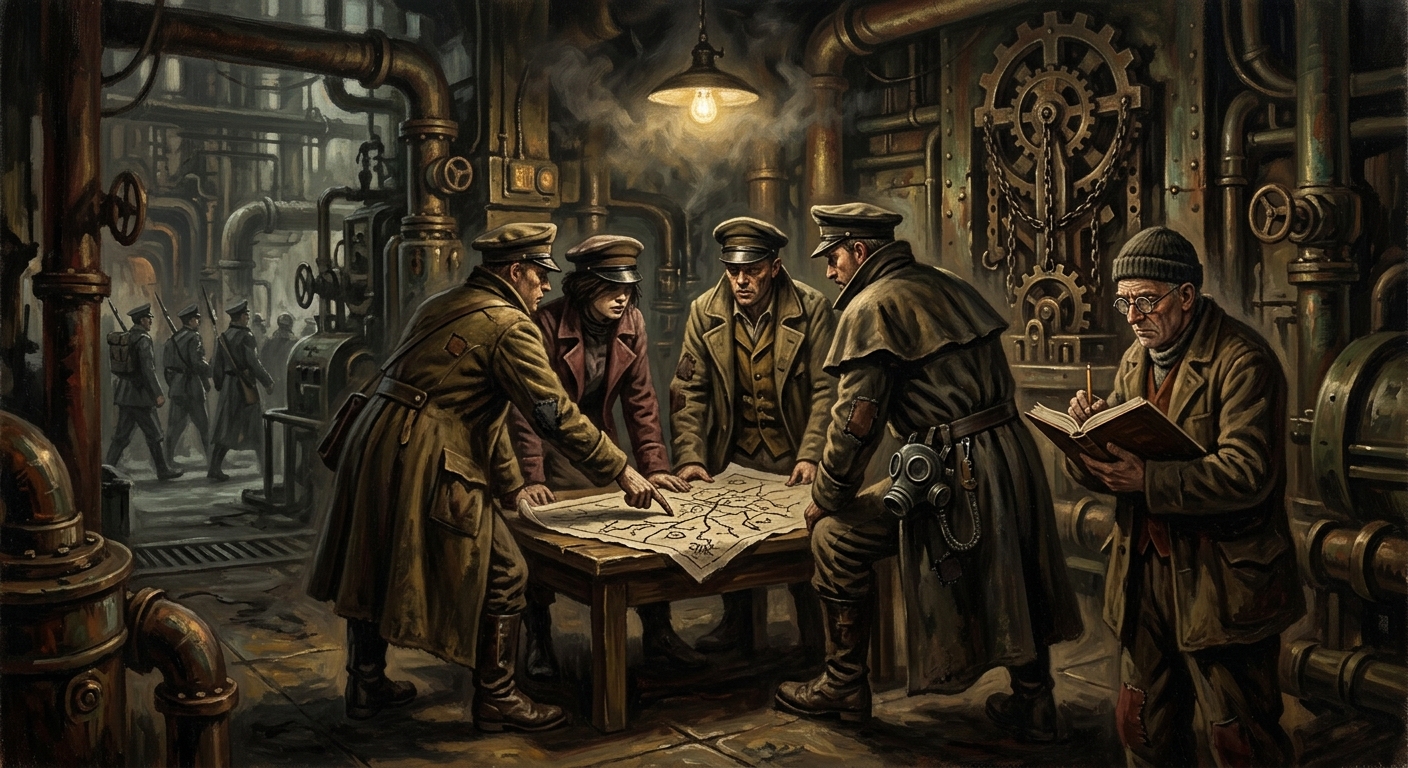 Soft Insurgents — Soft Insurgents, rendered as oil-painting.