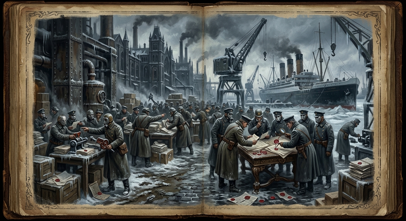 Seal-Forgers' Winter — Seal-Forgers' Winter, rendered as oil-painting.