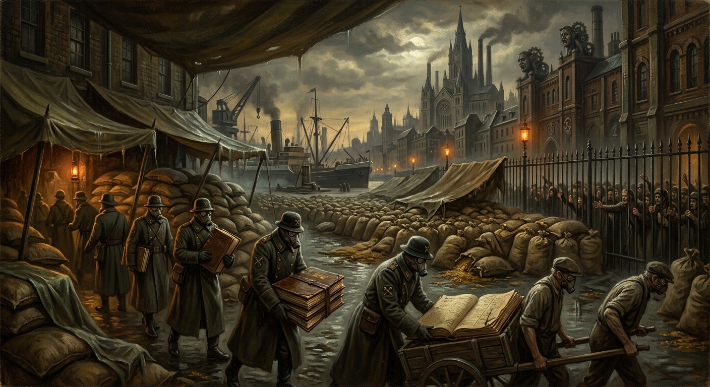 Ledgers of Varna — Ledgers of Varna, rendered as oil-painting.