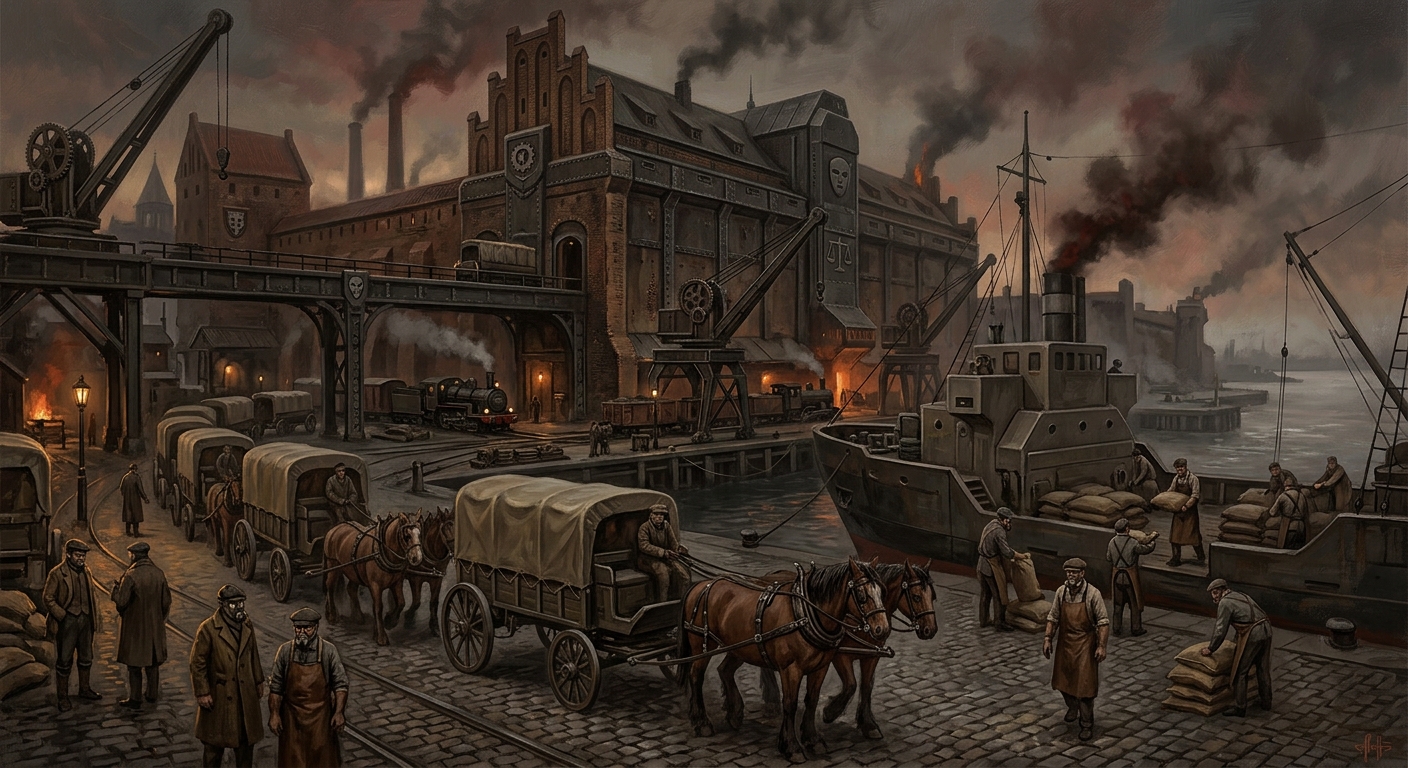 Lübeck — Lübeck, rendered as oil-painting.