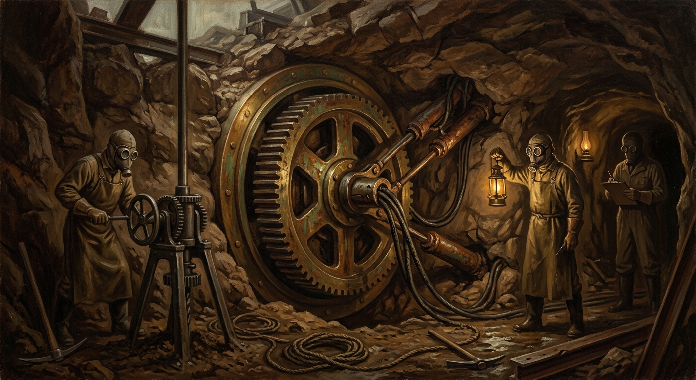 Apparatus of Gate Nine — Apparatus of Gate Nine, rendered as oil-painting.