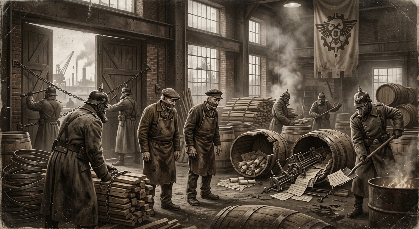 Coopers' Brotherhood of the Blessed Barrel — On Volume and Its Lies, rendered as photograph.