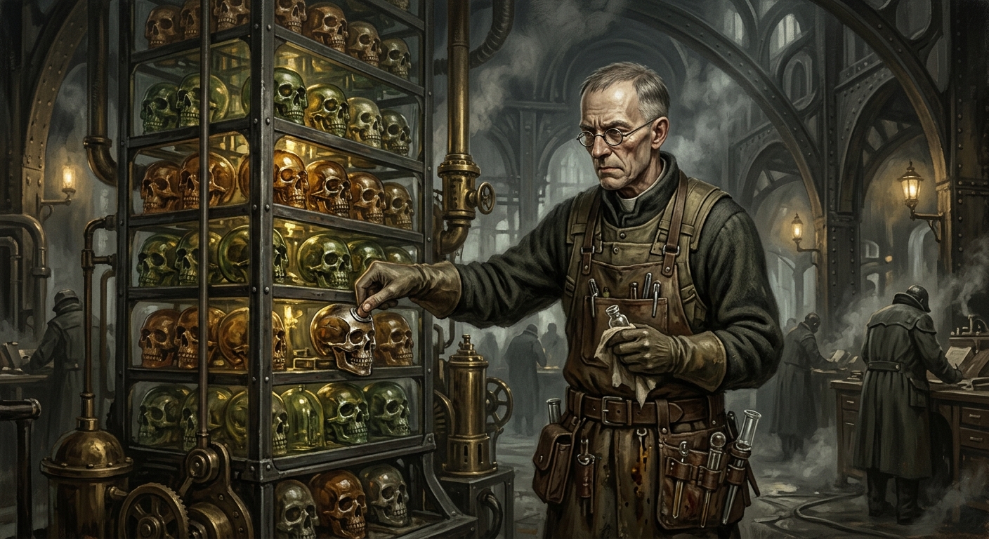 Saint Velek the Clear-Eyed — Saint Velek the Clear-Eyed, rendered as oil-painting.