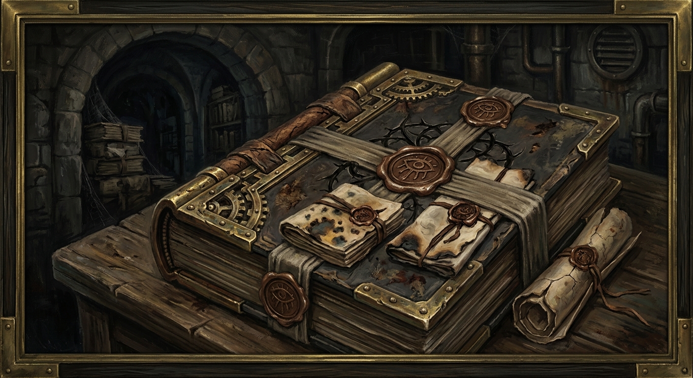 The Sealed Testimonies — The Sealed Testimonies, rendered as oil-painting.