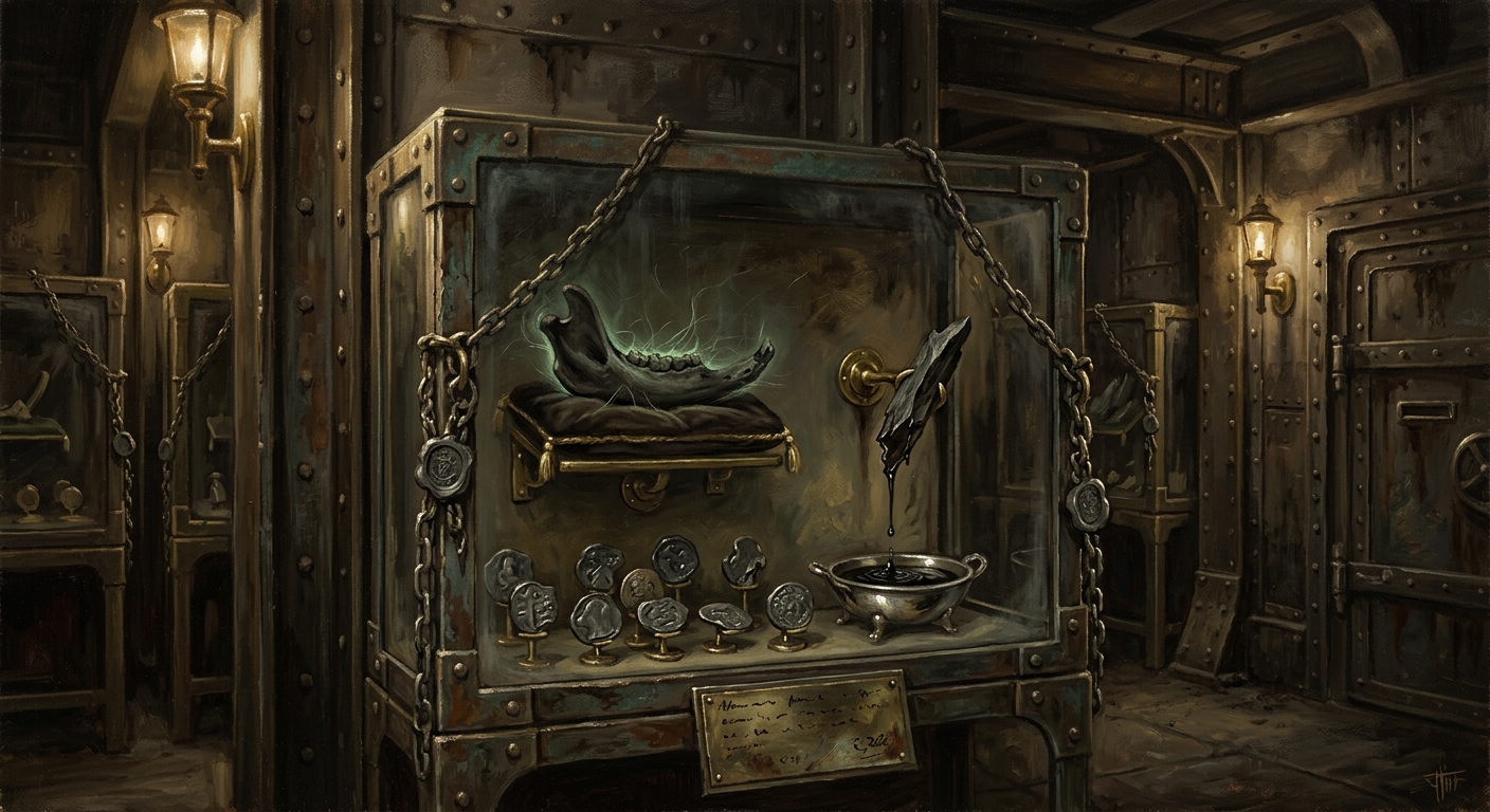 Confiscated Relics of Uncertain Provenance — Confiscated Relics of Uncertain Provenance, rendered as oil-painting.
