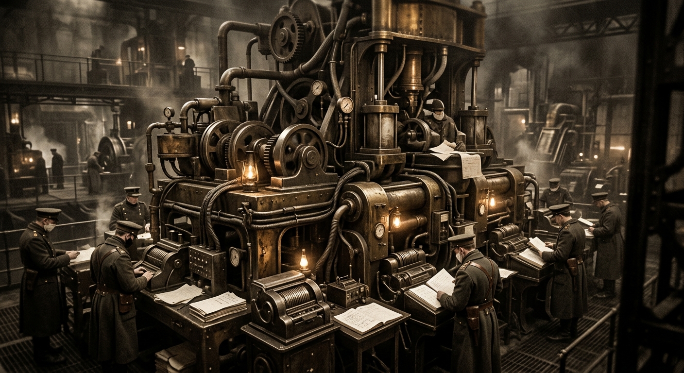 Bridge Tribunal — On Its Machinery, rendered as photograph.