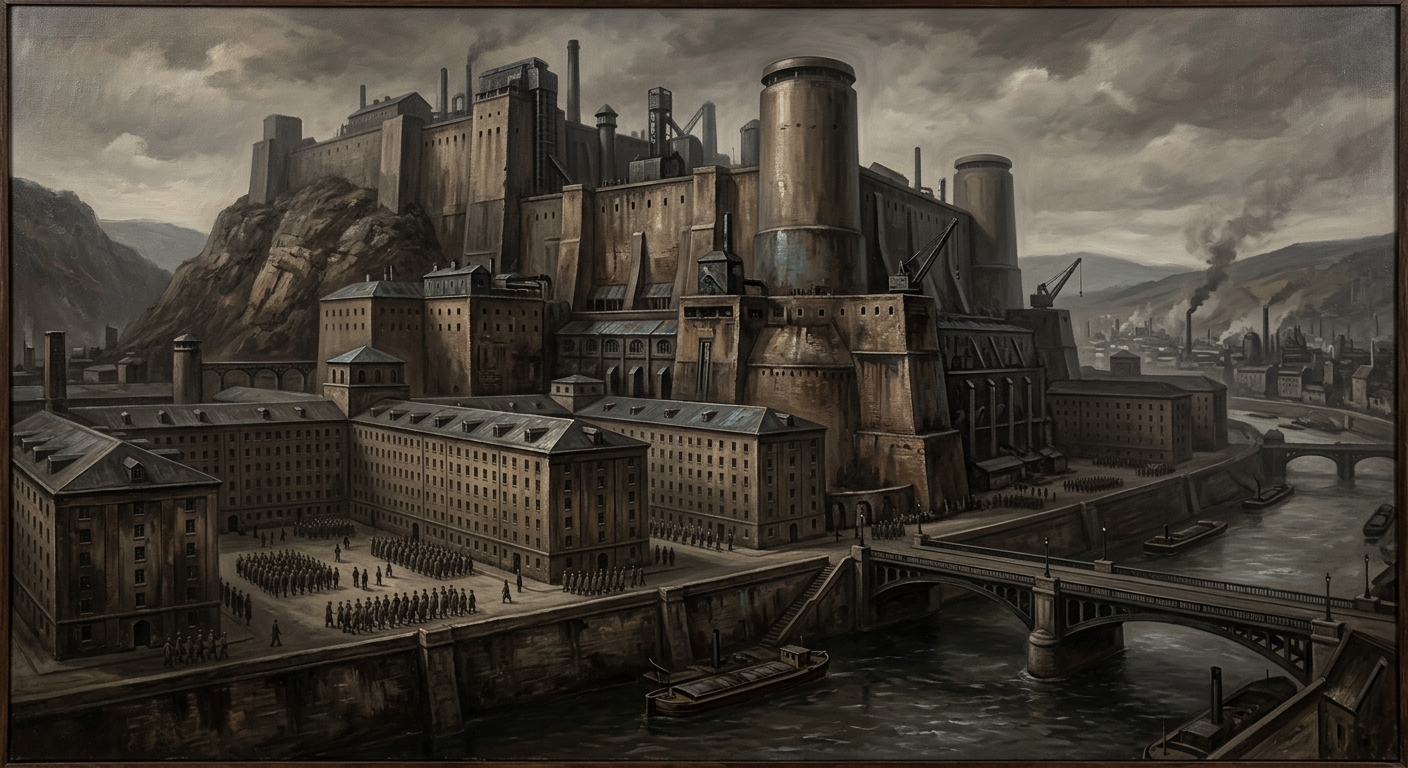 Citadel of Lyon — Citadel of Lyon, rendered as oil-painting.