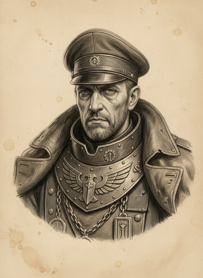 Black and white pencil dossier portrait of Legate Seraphinus of Lyon, shown head and shoulders on vellum.
