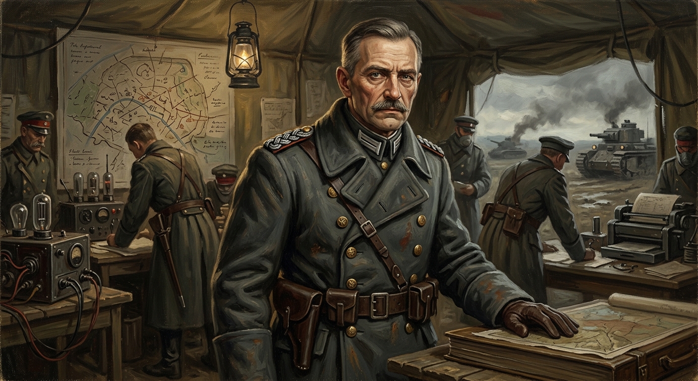 Colonel Kreszner — Colonel Kreszner, rendered as oil-painting.