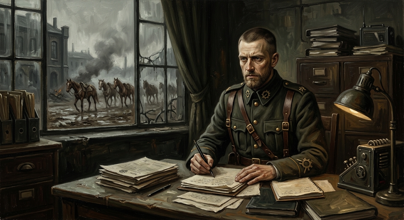 Captain Elias Mürren — Captain Elias Mürren, rendered as oil-painting.