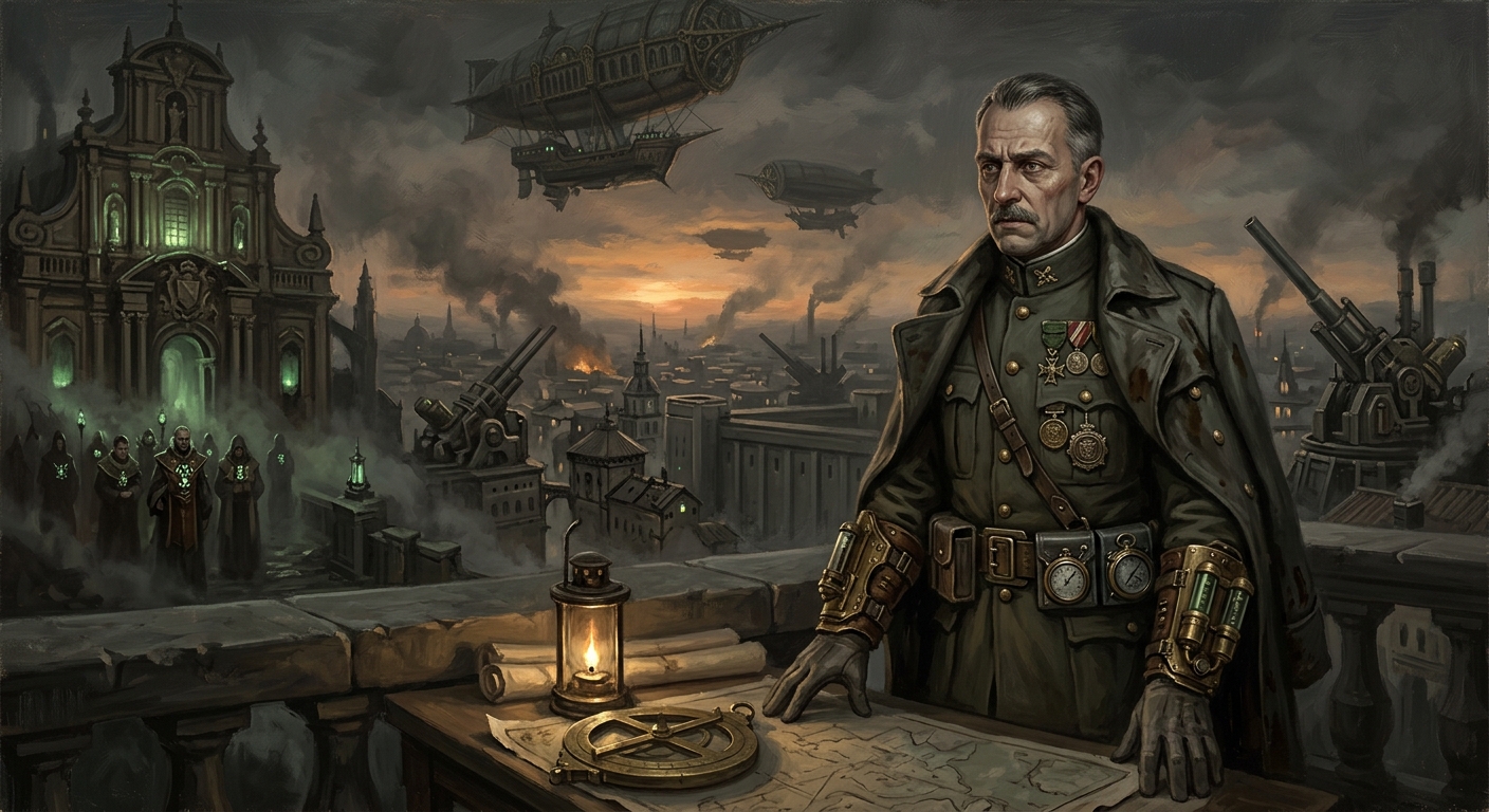 Colonel-Prefect Étienne Grimal — Colonel-Prefect Étienne Grimal, rendered as oil-painting.