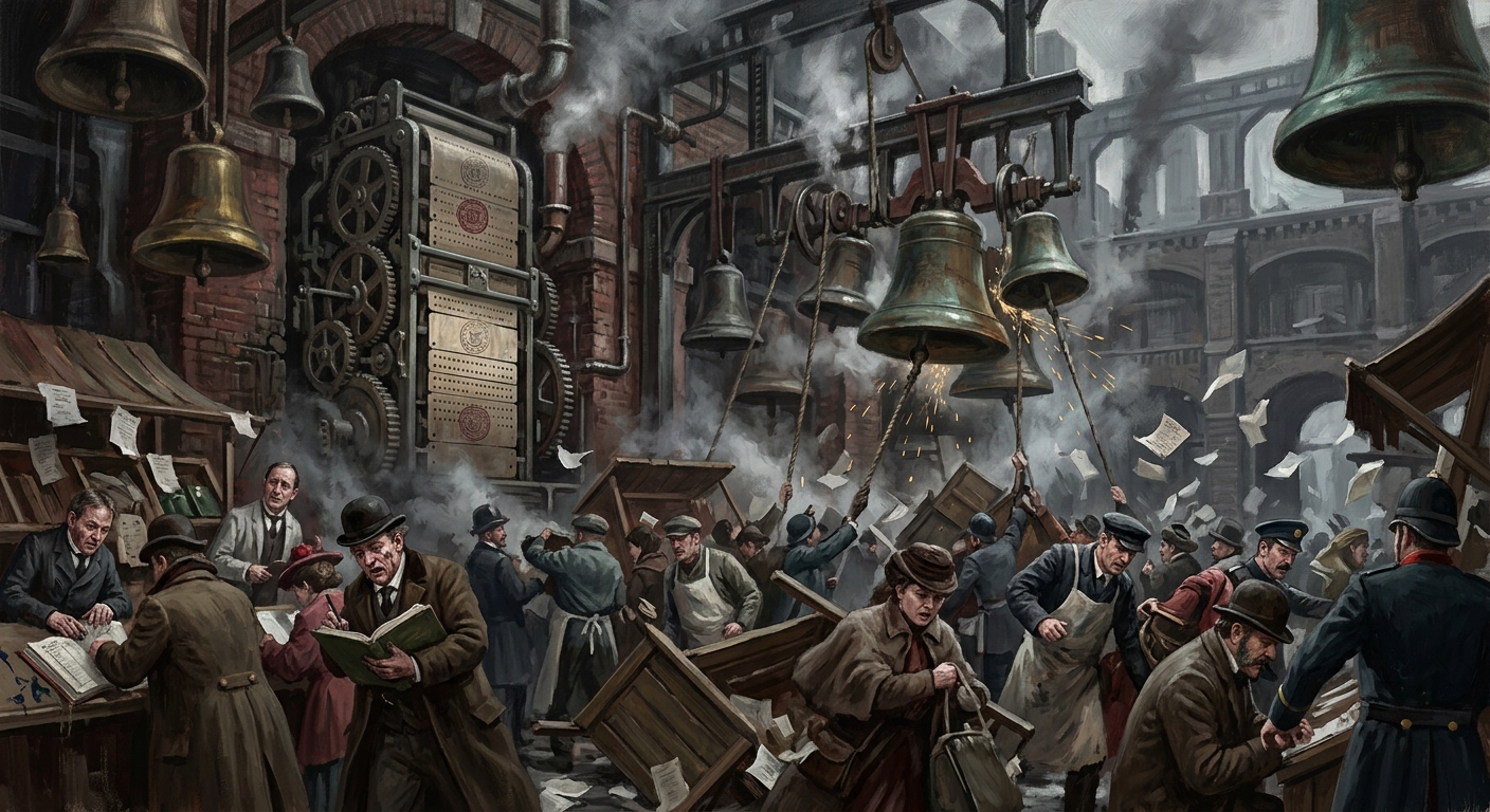 Bell-Market of Toledo — Bell-Market of Toledo, rendered as oil-painting.