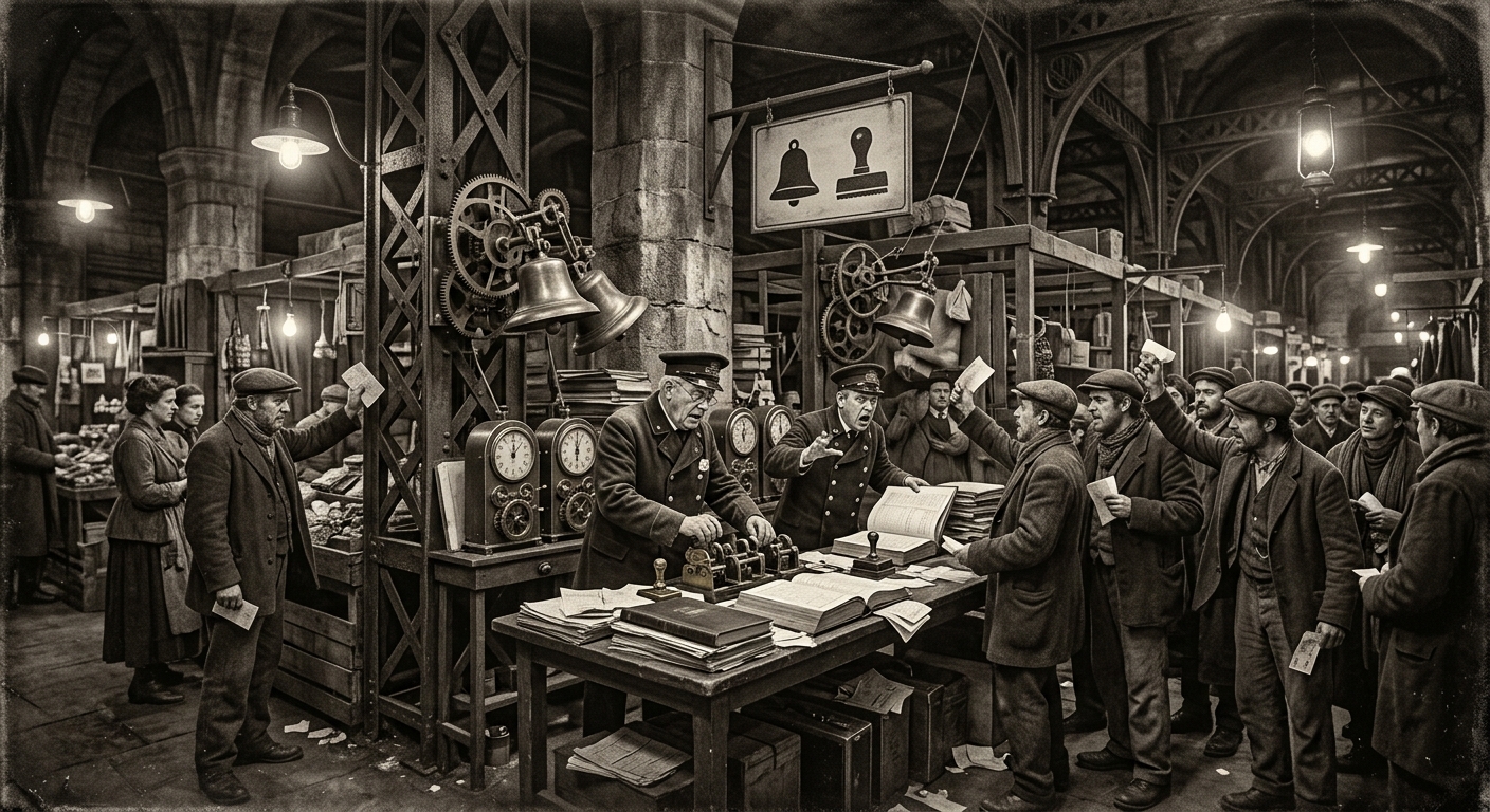 Bell-Market of Toledo — On the Founding of the Hour Stalls, rendered as photograph.