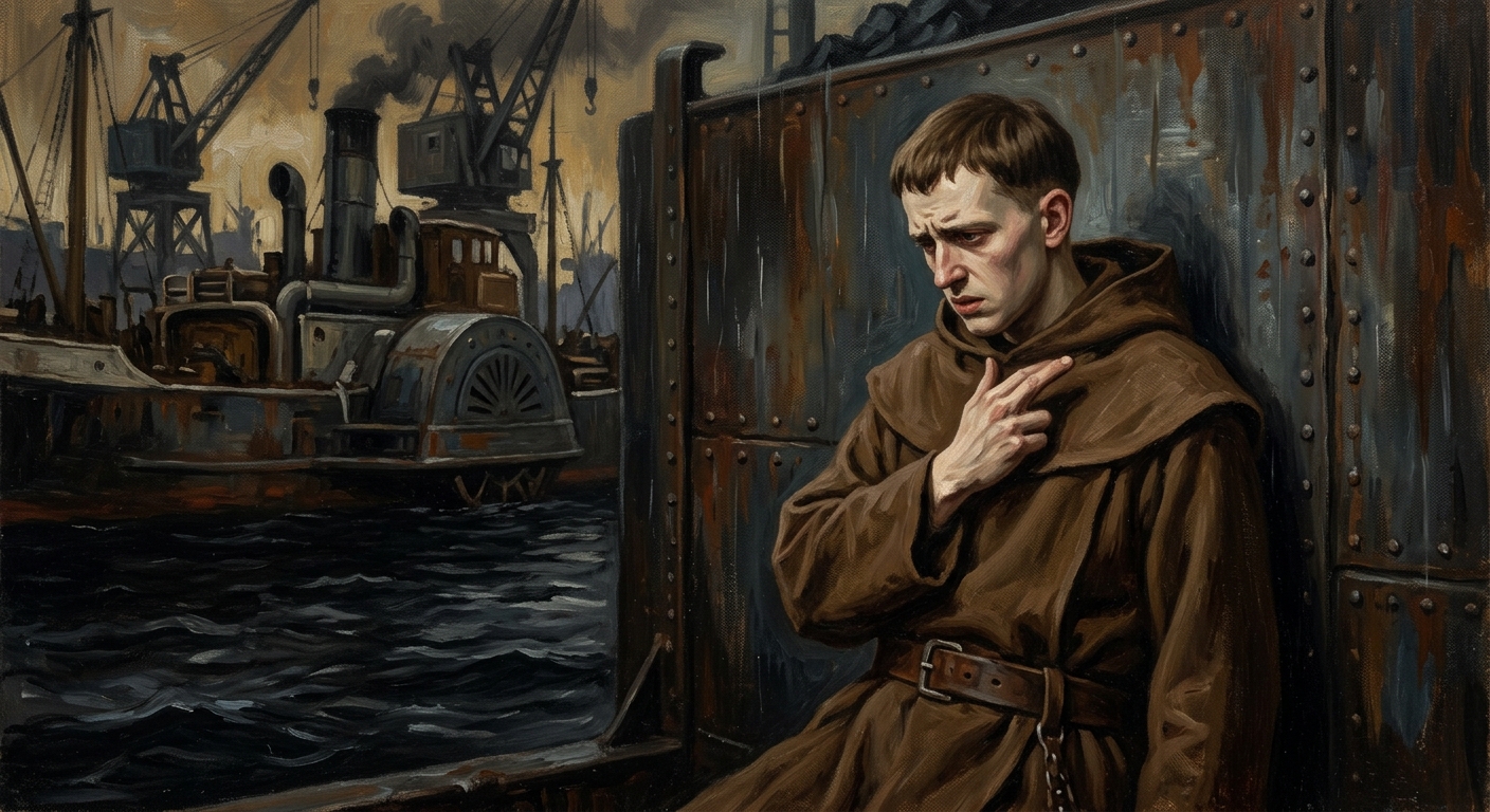 Brother Paweł Nowak — Brother Paweł Nowak, rendered as oil-painting.