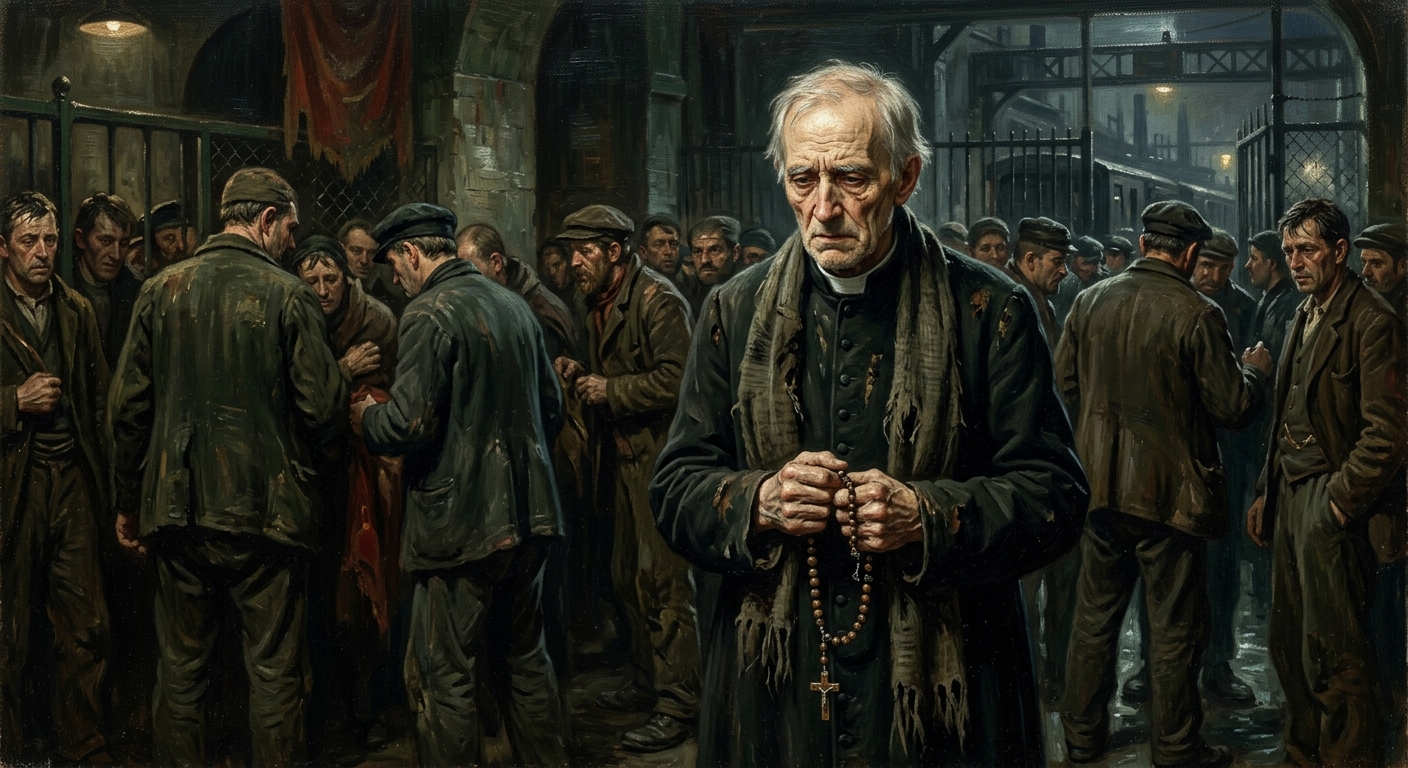 Father Janusz Sobecki — Father Janusz Sobecki, rendered as oil-painting.