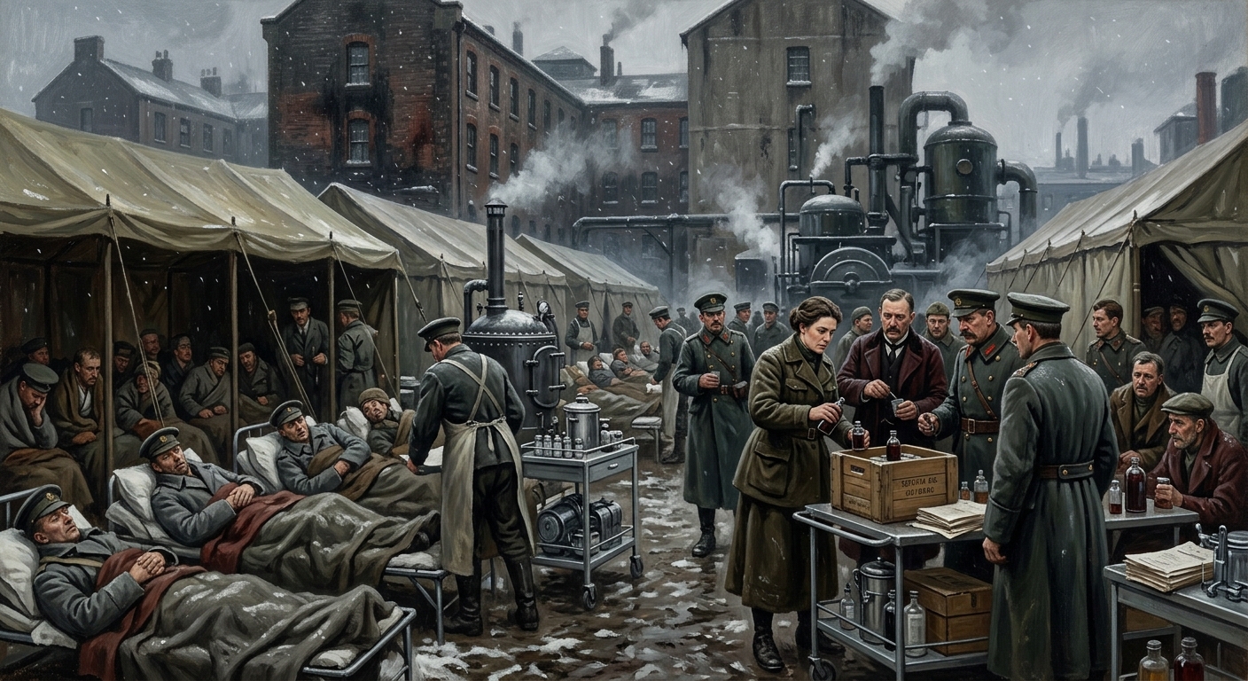 The Fever Winter of A.S. 112 — The Fever Winter of A.S. 112, rendered as oil-painting.