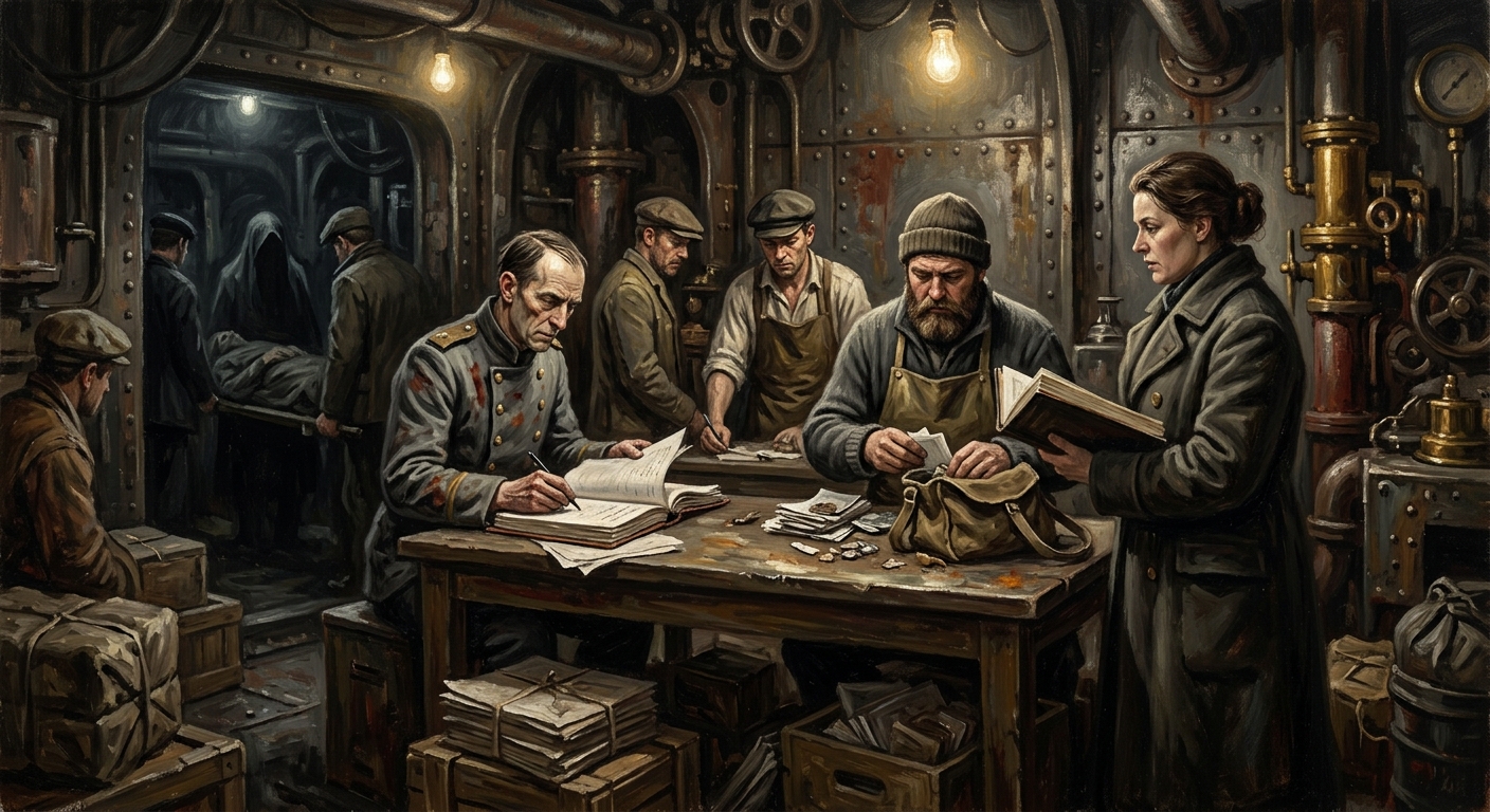 Grey Keel Syndicate — Grey Keel Syndicate, rendered as oil-painting.