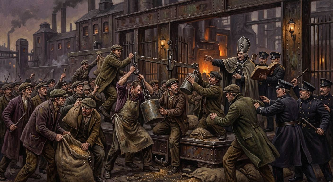 Bread-Scale Uprising — Bread-Scale Uprising, rendered as oil-painting.