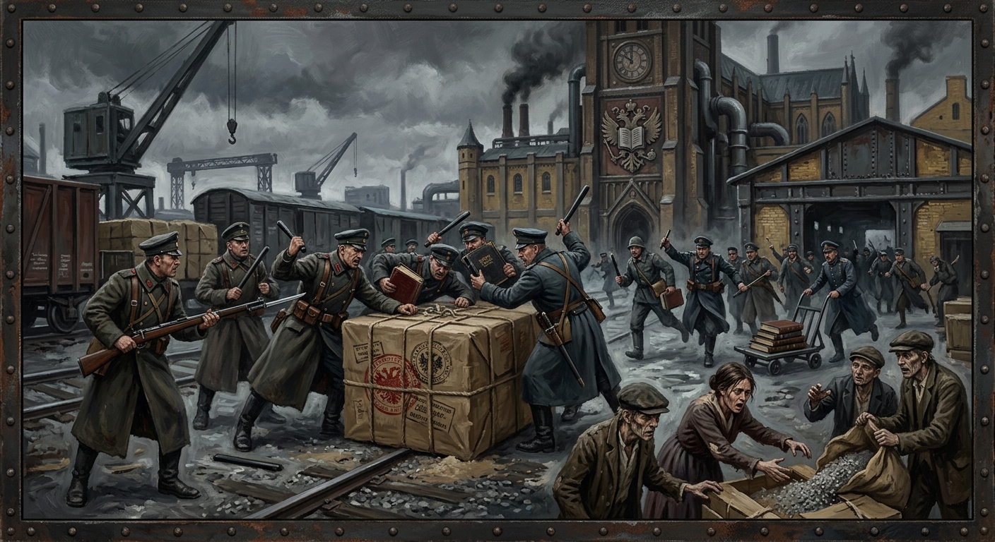 Stamp War of Novi Sad — Stamp War of Novi Sad, rendered as oil-painting.