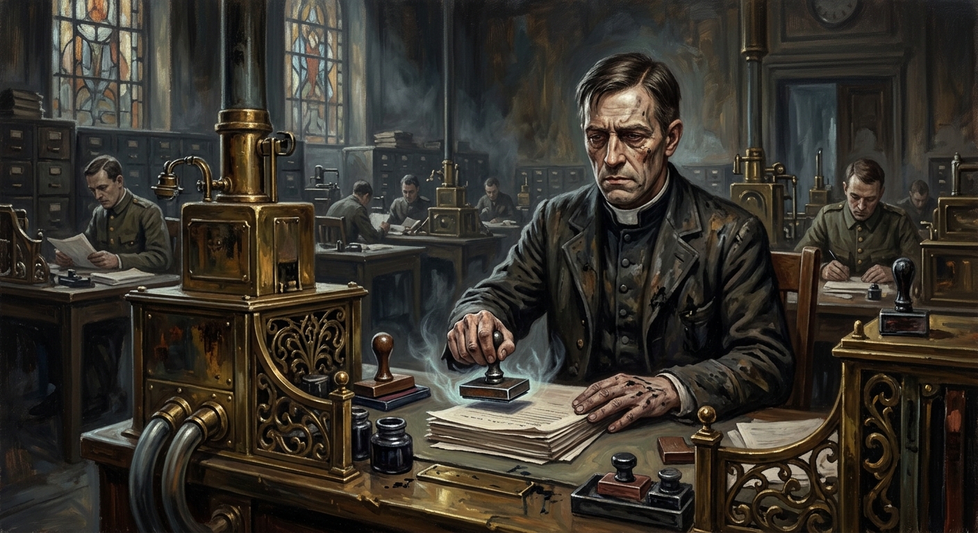 Blessed Clerk Harlowe “Dry-Ink” — Blessed Clerk Harlowe “Dry-Ink”, rendered as oil-painting.