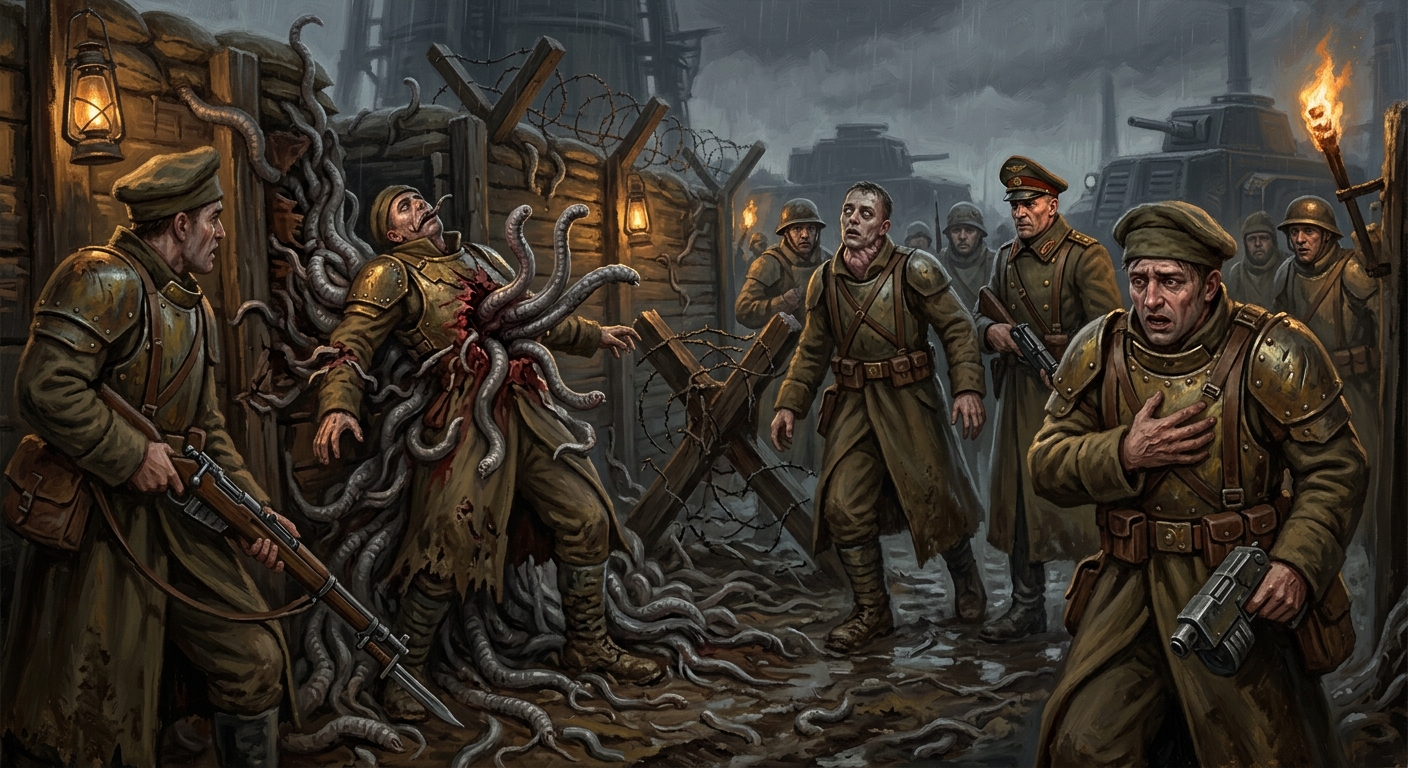 Wormhosts — Wormhosts, rendered as oil-painting.