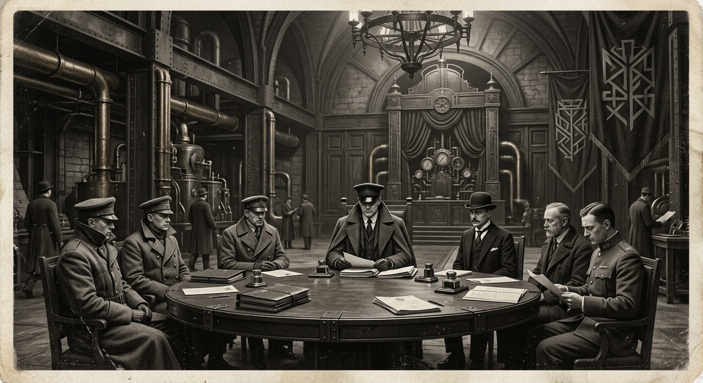 The Shadow Court — On the Deceiver's Authority, rendered as photograph.