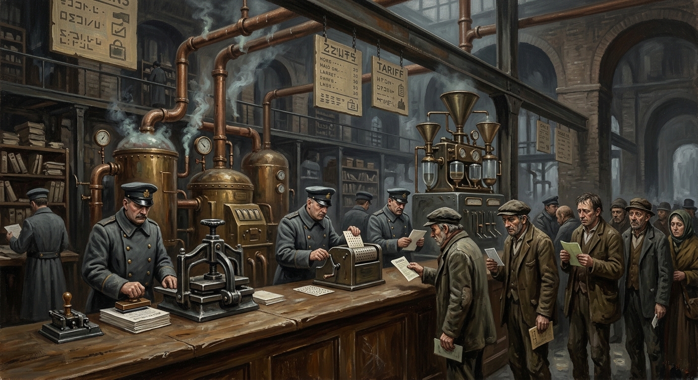 The Censorium of Taverns — The Censorium of Taverns, rendered as oil-painting.