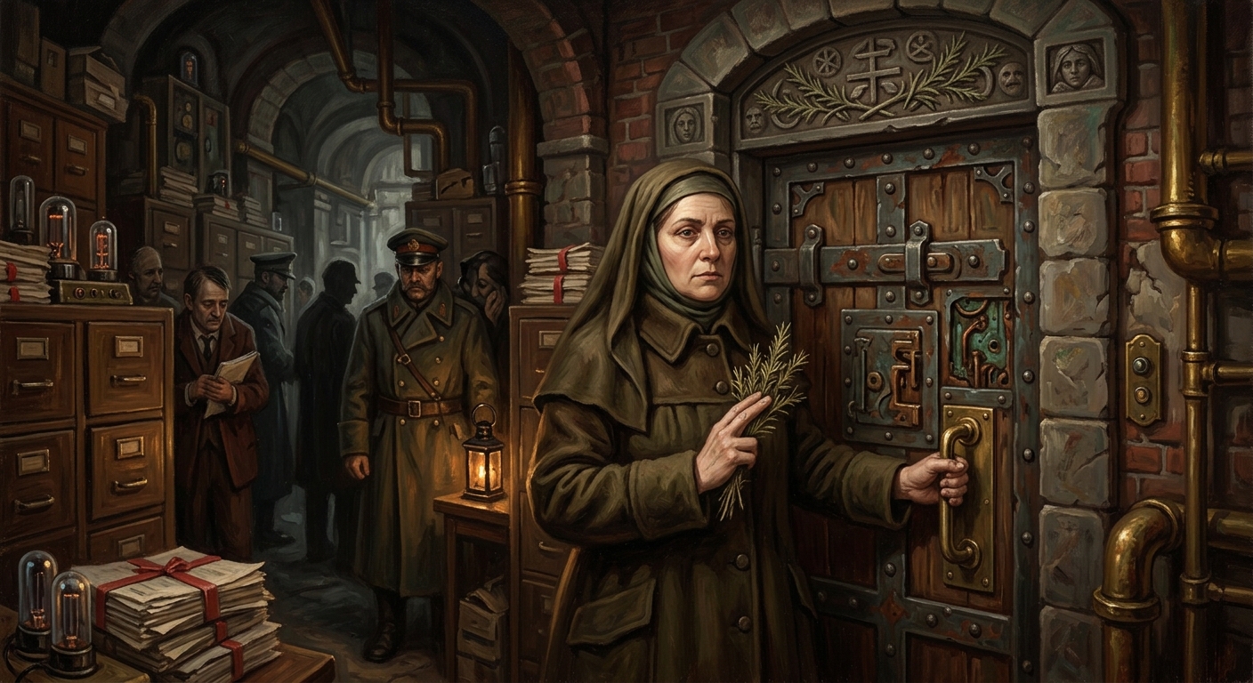 Saint Marea of the Closed Door — Saint Marea of the Closed Door, rendered as oil-painting.