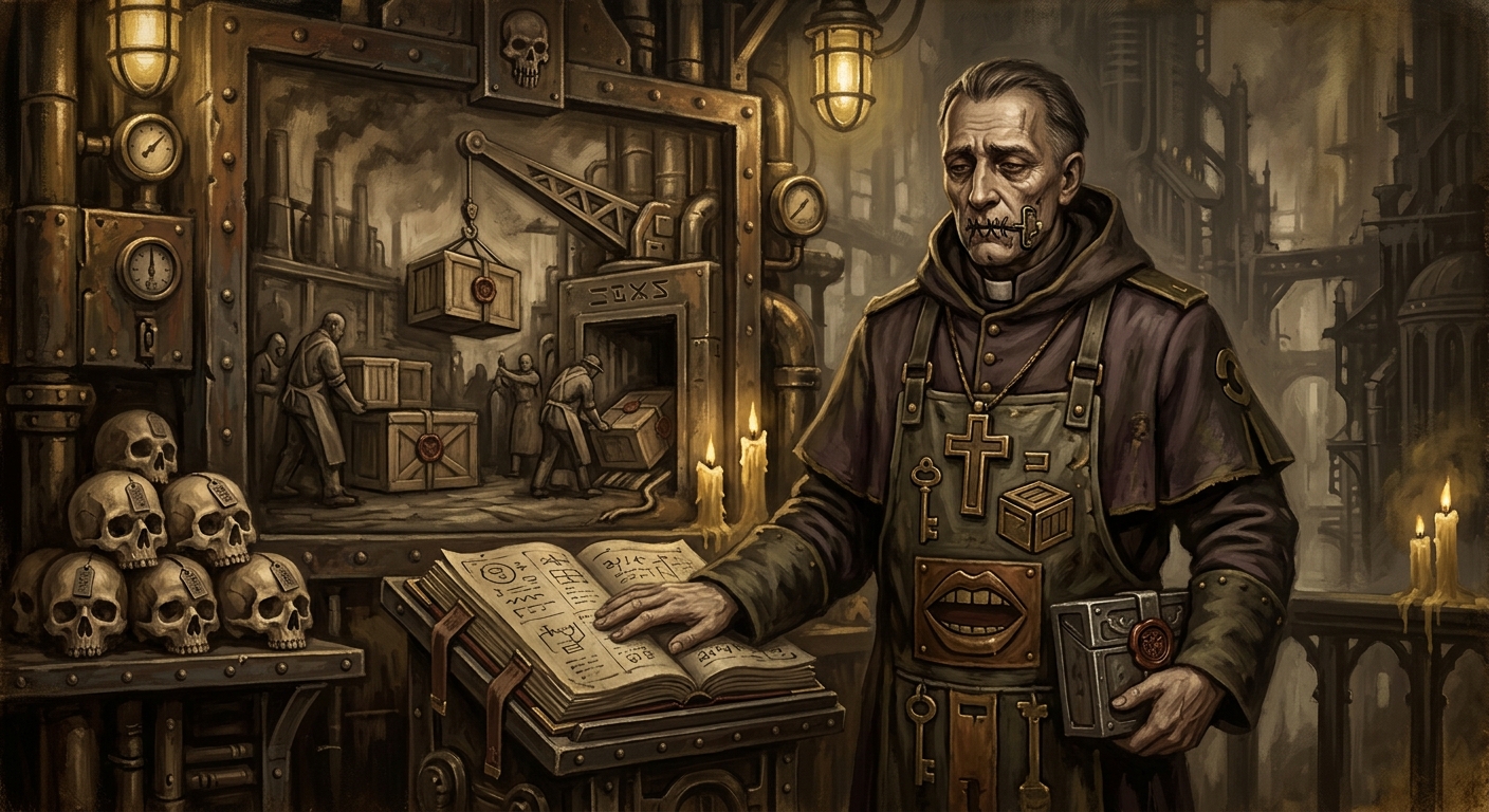 Saint Morin of the Sealed Mouth — Saint Morin of the Sealed Mouth, rendered as oil-painting.