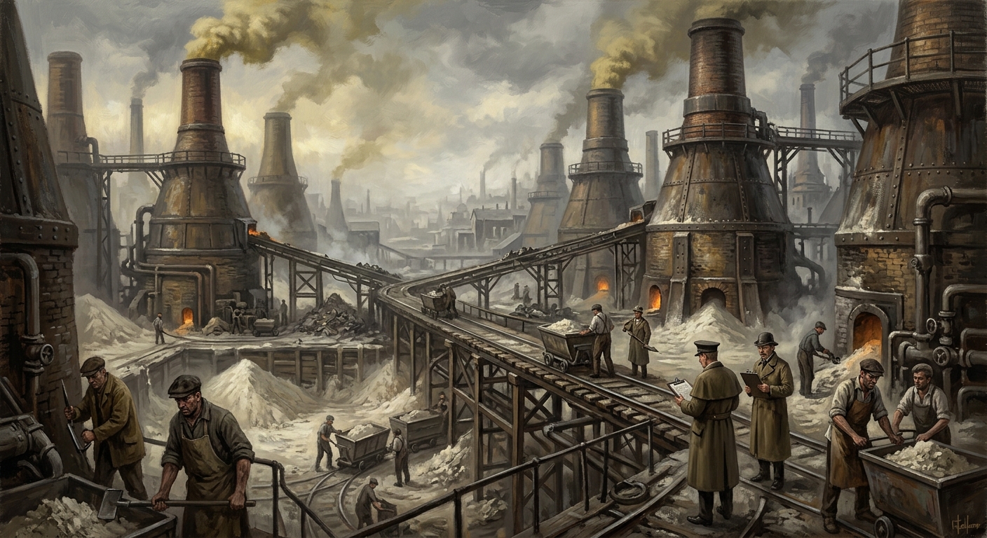 Lime Yards — Lime Yards, rendered as oil-painting.