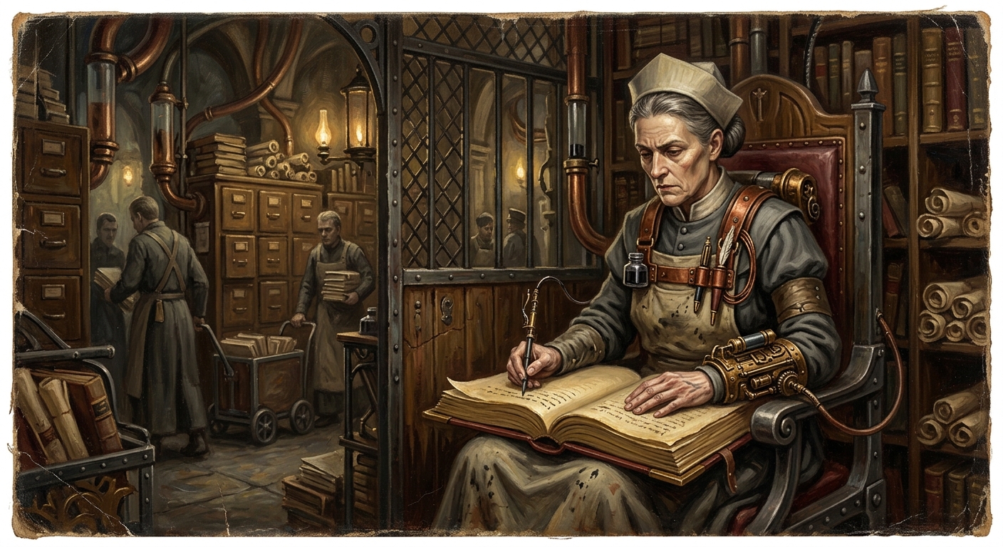 Blessed Vellum-Anna — Blessed Vellum-Anna, rendered as oil-painting.