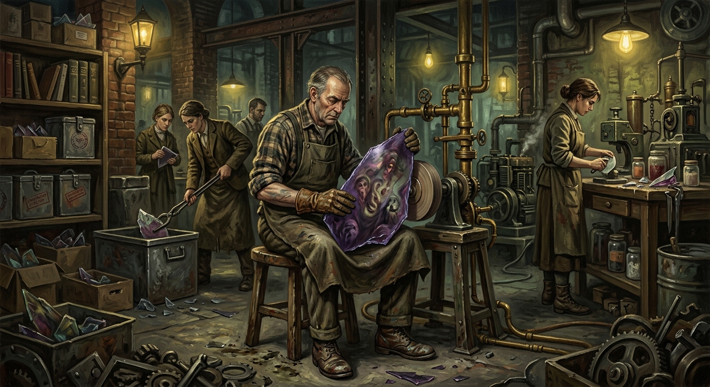 Quietists — Quietists, rendered as oil-painting.