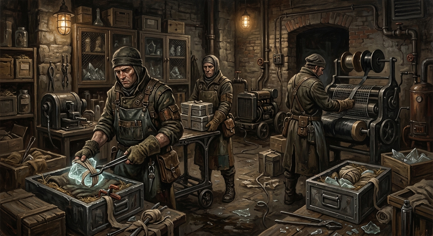 Quieters — Quieters, rendered as oil-painting.