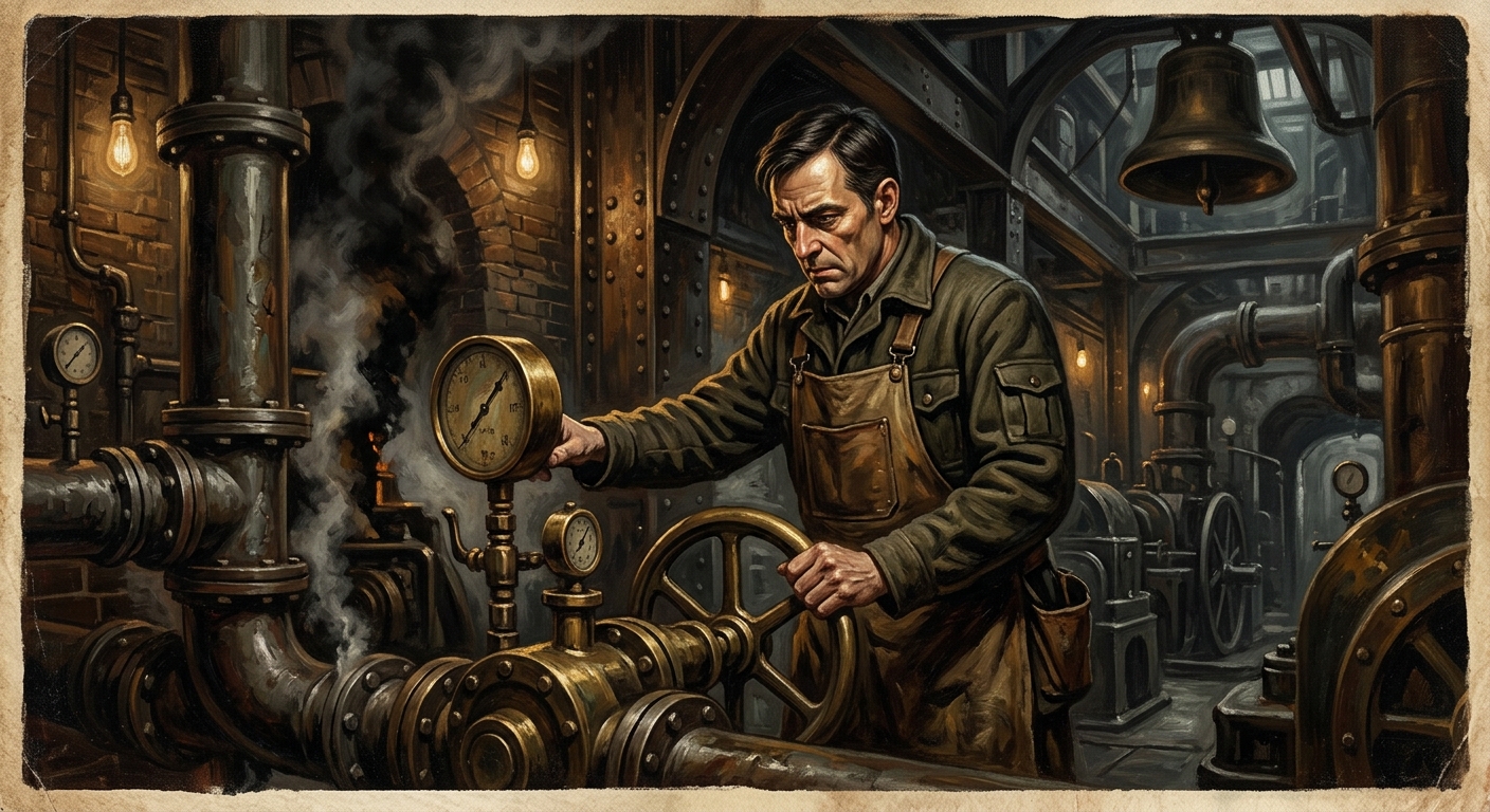 Saint Vellum of the Valve — Saint Vellum of the Valve, rendered as oil-painting.