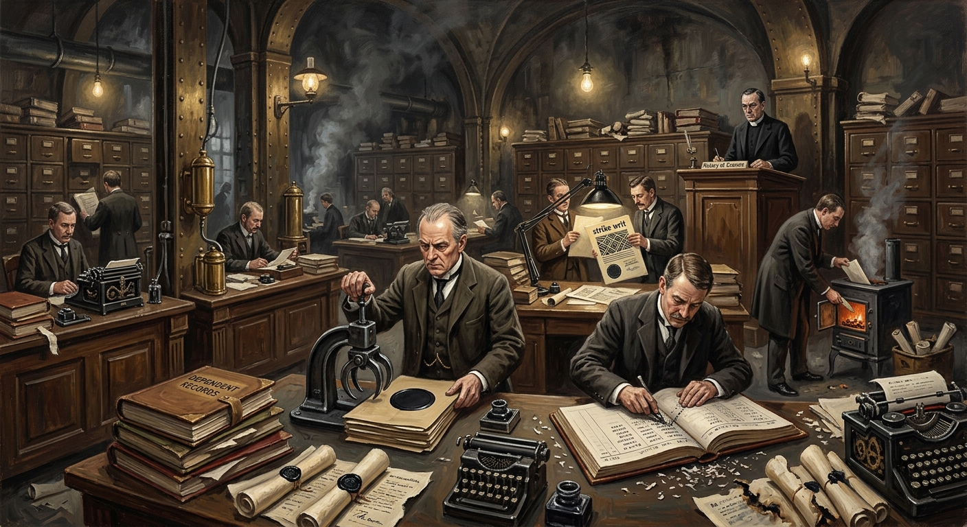 Office of Nullity — Office of Nullity, rendered as oil-painting.