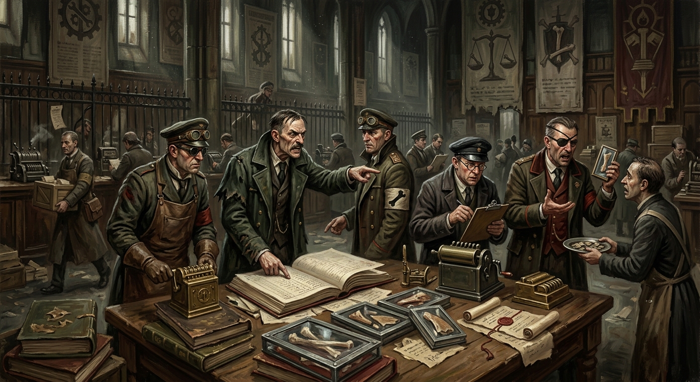 Profit Brokers — Profit Brokers, rendered as oil-painting.