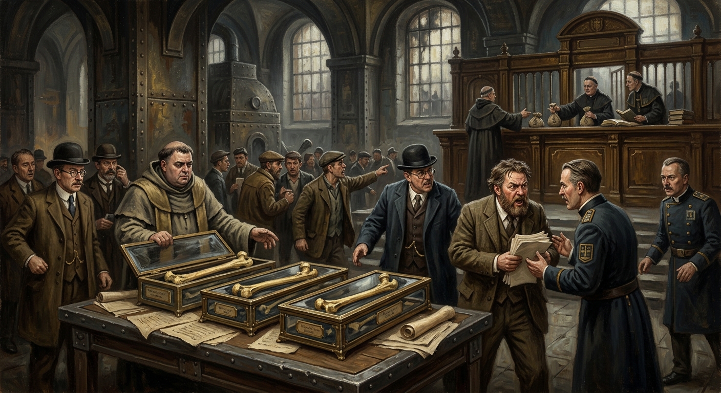 Triplicate Femur Incident — Triplicate Femur Incident, rendered as oil-painting.
